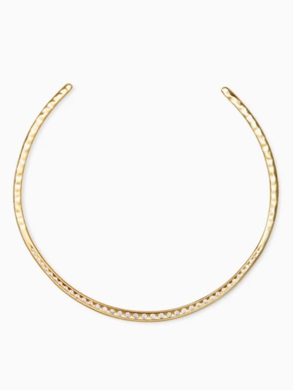 Kendra Scott Pale Gold Tone Selena Rhinestone Collar Necklace